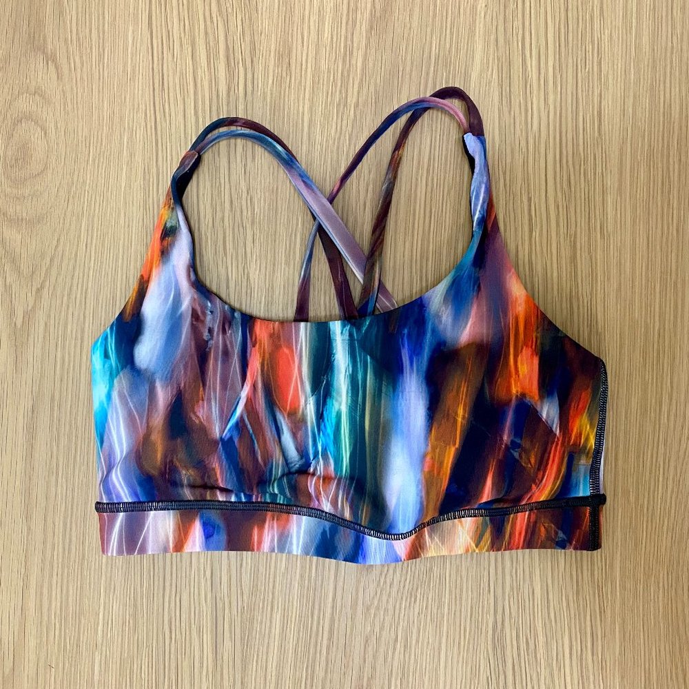 Lululemon Energy Bra Chroma Fusion Multi Size 6